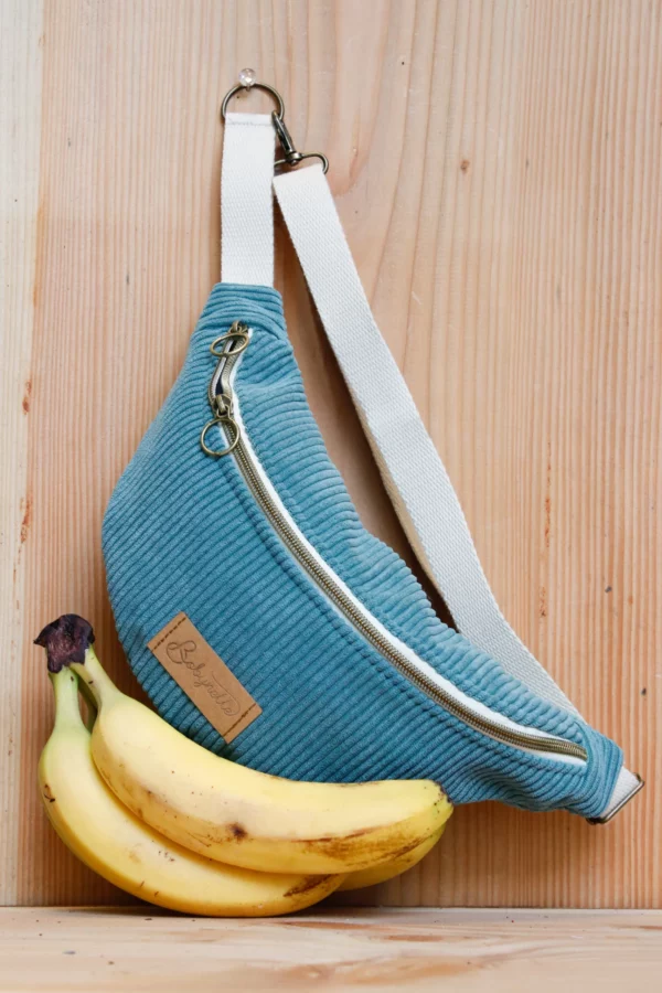 sac Banane bobynette vert d'eau