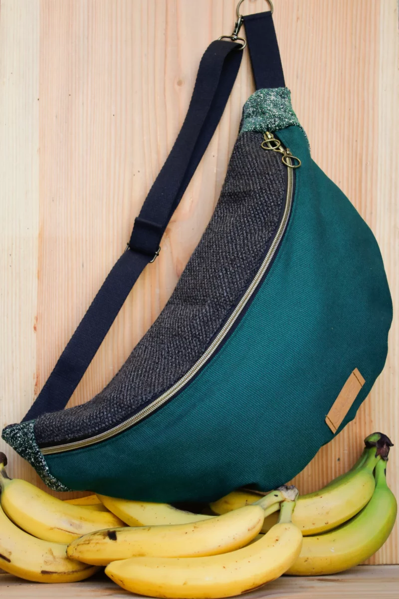 sac Banane bobynette vert gris