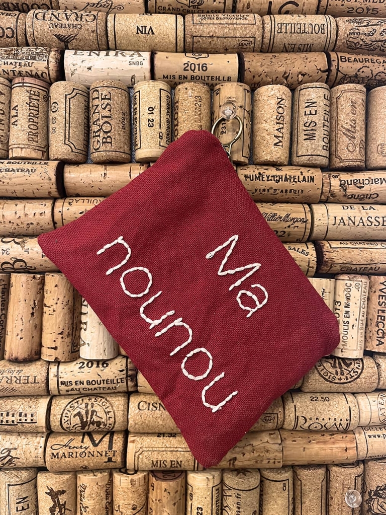 pochette personnalisée idée cadeau nounou
