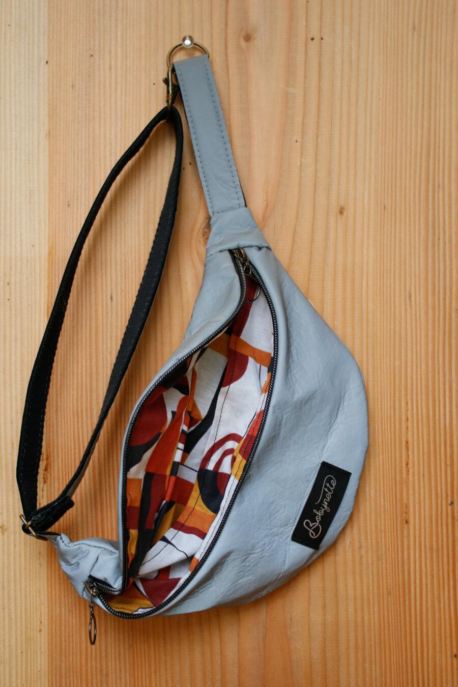 Bob réfléchissante / intérieur géométrique orangé