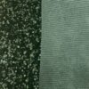 Sequins vert / velours côtelé vert sapin