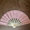 Eventail pois rose
