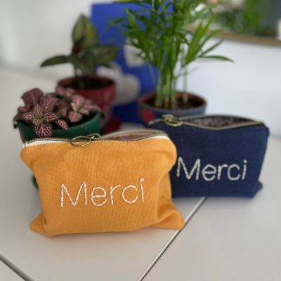 Pochettes MERCI cadeau maitresse bobynette